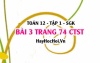 Bài 4 trang 74 Toán 12 tập 1 Chân trời sáng tạo